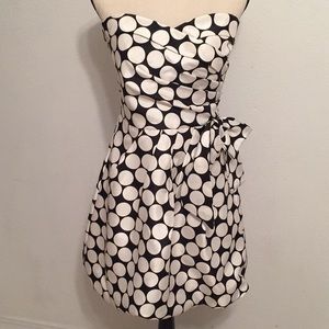 Teeze Me Black & White Polka Dot Prom Party Dress